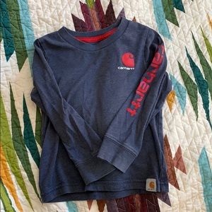 Toddler boys carhartt 2T navy blue long sleeve
